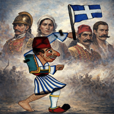 Ο Καραγκιόζης στην επανάσταση και οι ήρωες του 1821